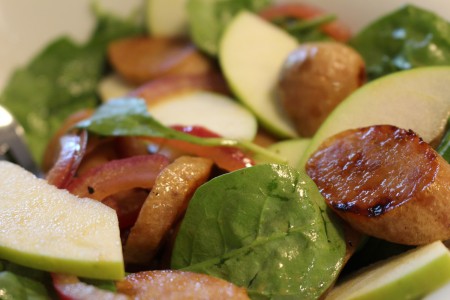 Apple and Chicken Sausage Salad