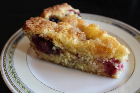 Blackberry Cornmeal Cake