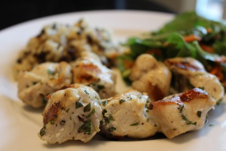 Garlic and Herb Grilled Chicken Kebabs