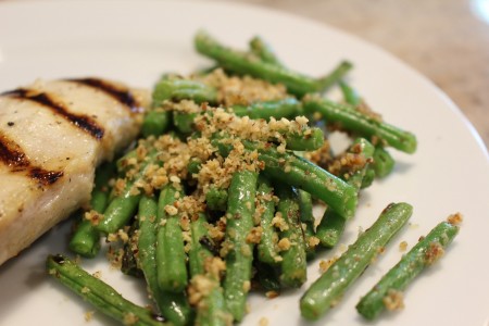 Green Beans with Smoked Almonds