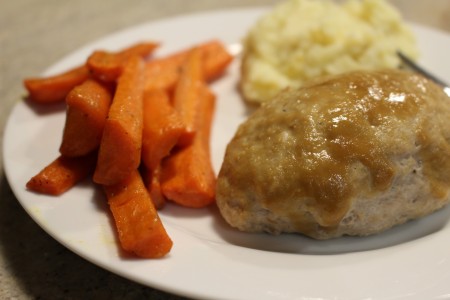 Individual Turkey Meatloaves and Roasted Carrots