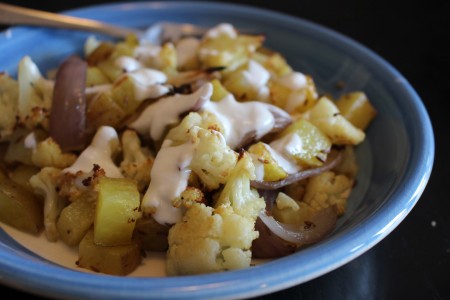 Roasted Vegetables with Cumin and Yogurt