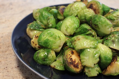 Skillet Roasted Brussels Sprouts