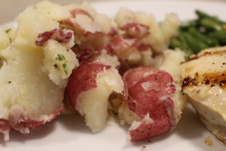 Smashed Rosemary and Garlic Potatoes