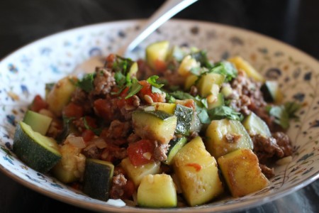 Zucchini Beef One Pot Meal